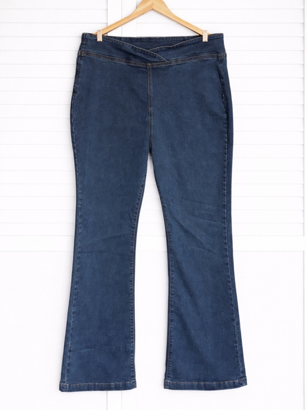 Cider Bootcut Jeans 1X High Rise Side Zip Stretch Denim Flare Ankle 14 16